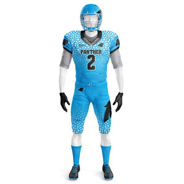 Front view in sky color Customized Football Jerseys Online