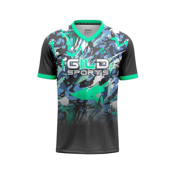 Front view black and green color cheap baseball jerseys