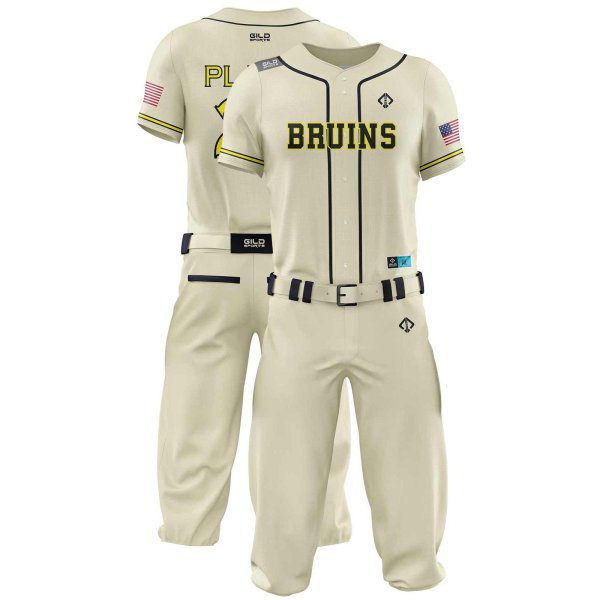 double view cream color Baseball Clothes Set