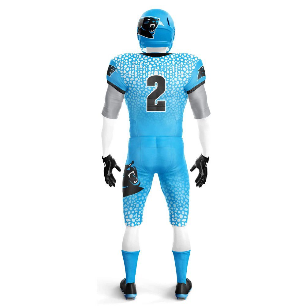 Back view in sky color Customized Football Jerseys Online