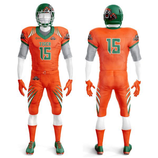 Orange color Custom Football Jerseys