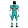 Back view sea green Football Pants and jerseys
