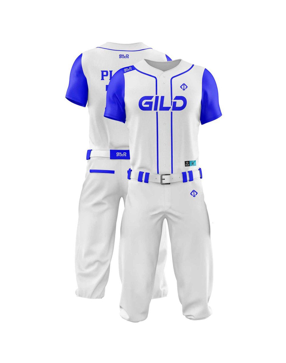 Double View in Royal and white color Baseball Gear Set