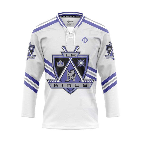 Front view white Custom Hockey Practice Jerseys