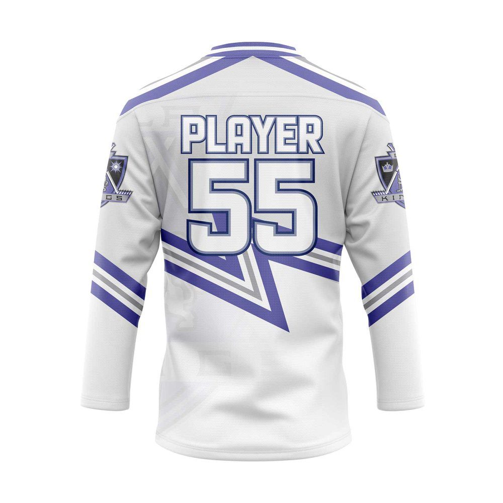 Back view white Custom Hockey Practice Jerseys