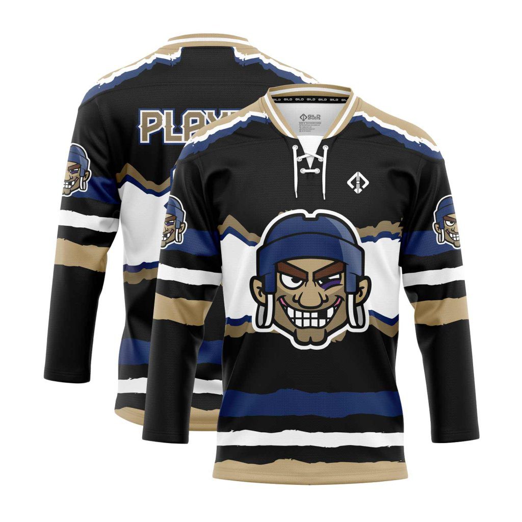 Black Hockey Jersey Maker