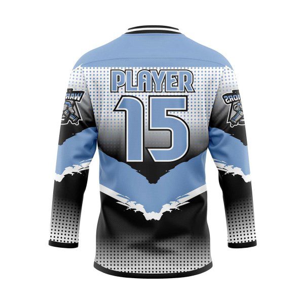 Back view in sky Reversible Hockey Jersey Canada