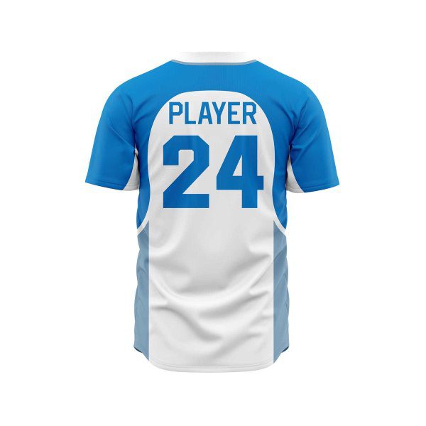 Back view in blue color Baseball Jerseys Canada