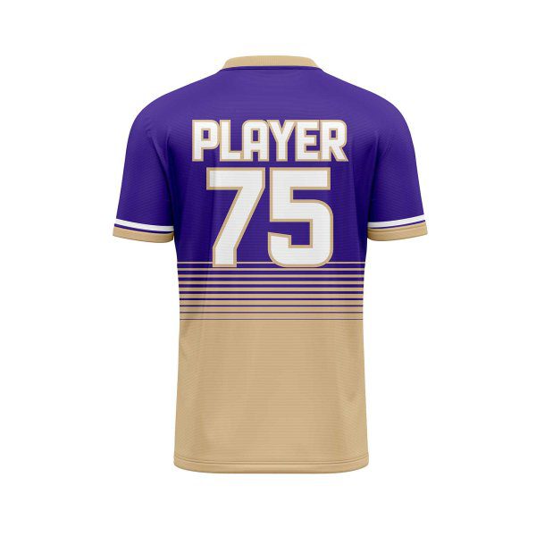 Back view Purple and gold color Best Baseball Jerseys Cheap