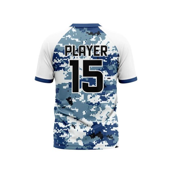 Back view camo color to Make a Baseball Jersey with gild sports