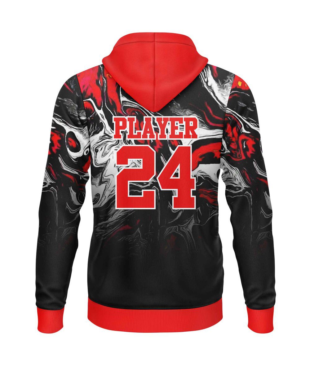 Back view personalized hoodies Canada by Gild Sports