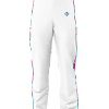 Front view white color with camo side panel Customized Baseball Pants Canada by gild sports