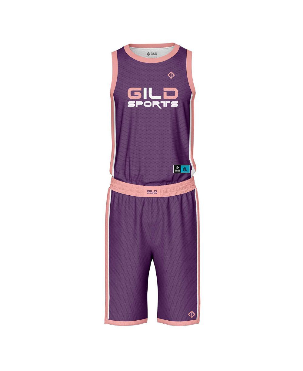 Front view customized basketball clothing by Gild Sports