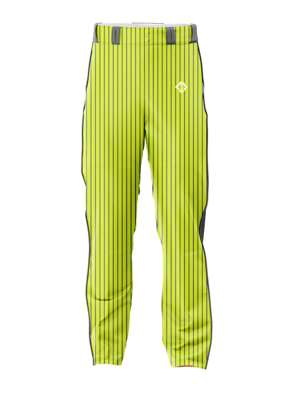 Front view Green color Personalized Pants Baseball by Gild Sports