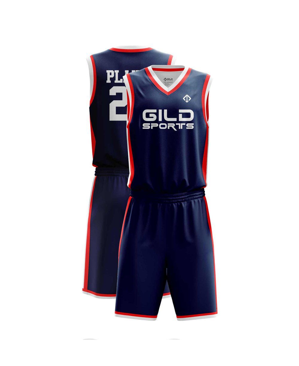 Black and red white basketball sports gear by Gild Sports