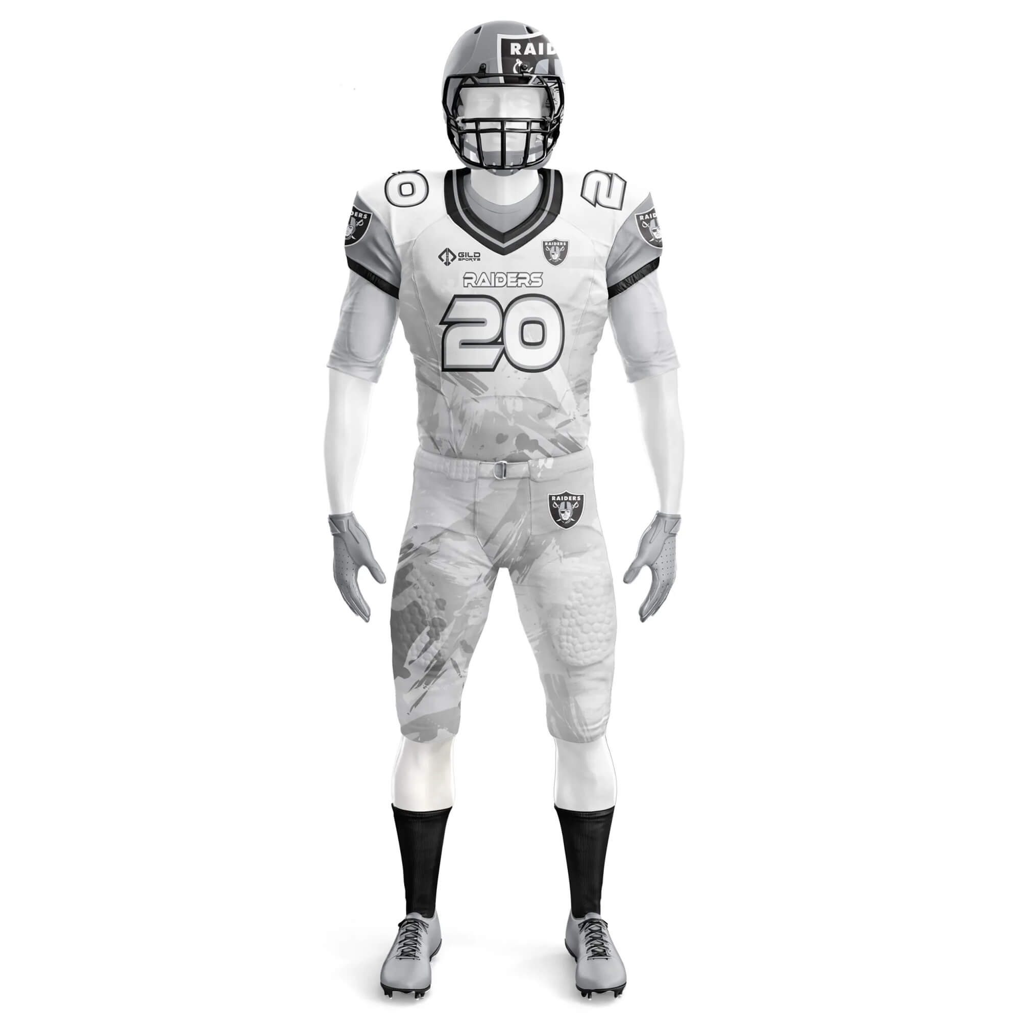 front view Custom Camo Football Jerseys