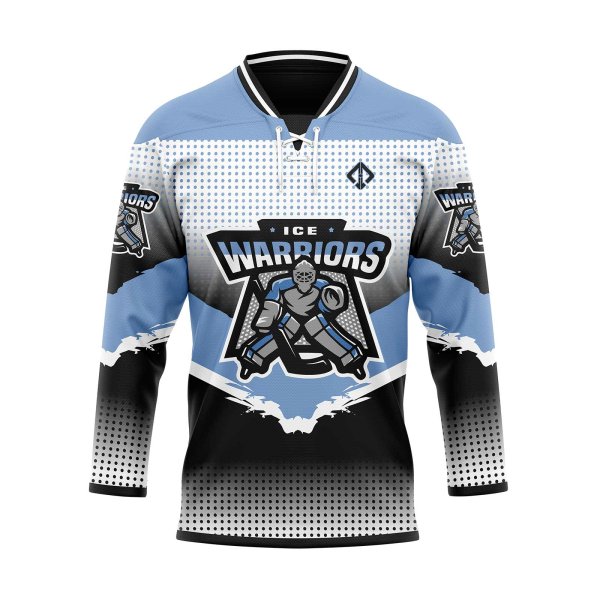 Front view in sky reversible hockey jersey canada