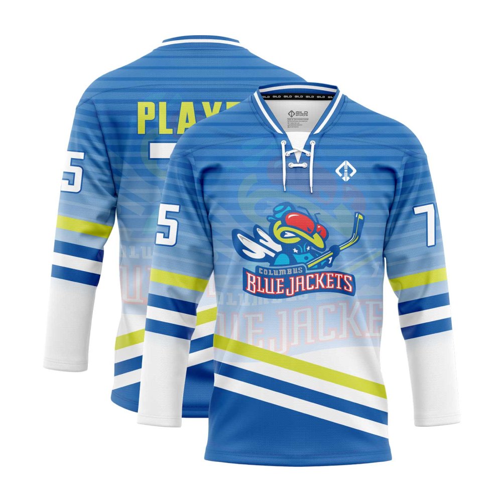 blue Custom Youth Hockey Jerseys,