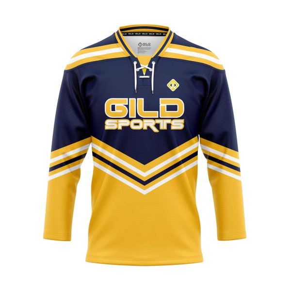 Front view of hockey jersey creator