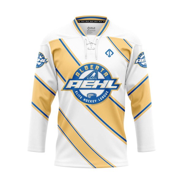 Front view white high quality hockey shirts