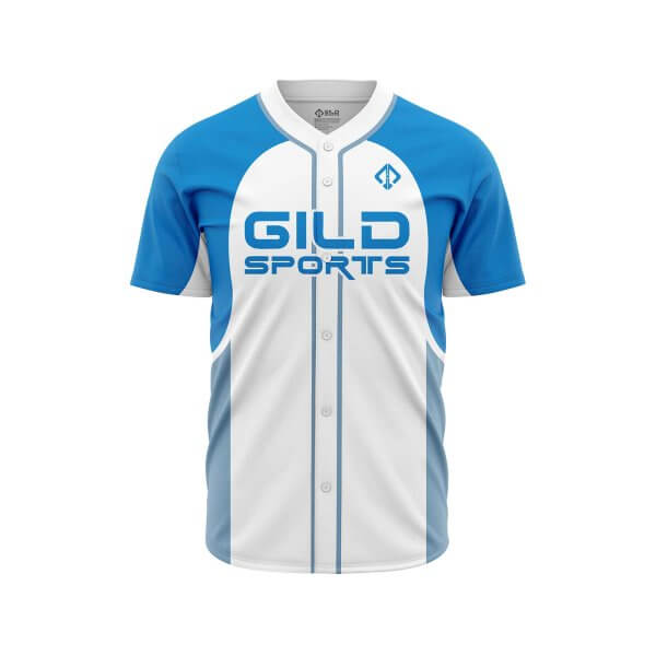 Front view in blue color baseball jerseys canada