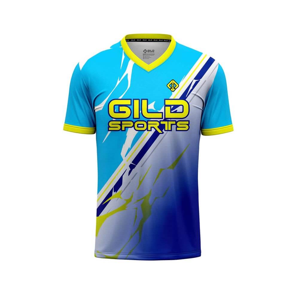 Front view Sky color Custom Youth Baseball Jerseys