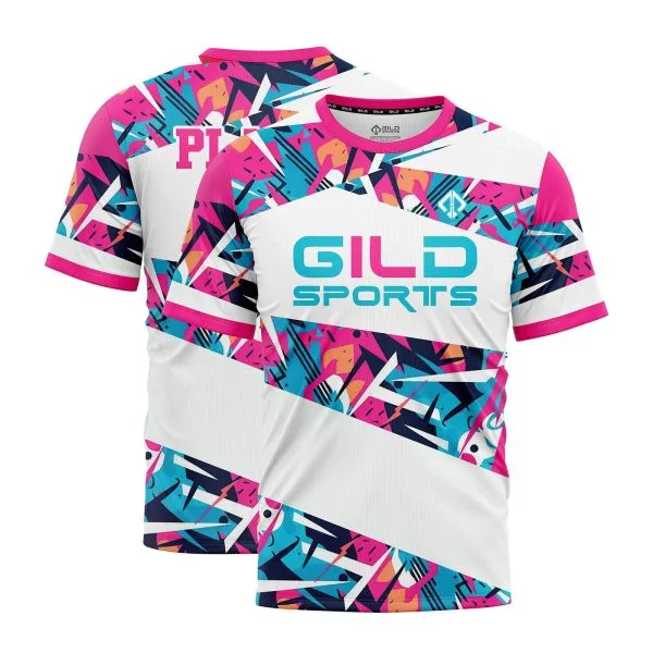 Pink and white Baseball Team Jerseys Custom