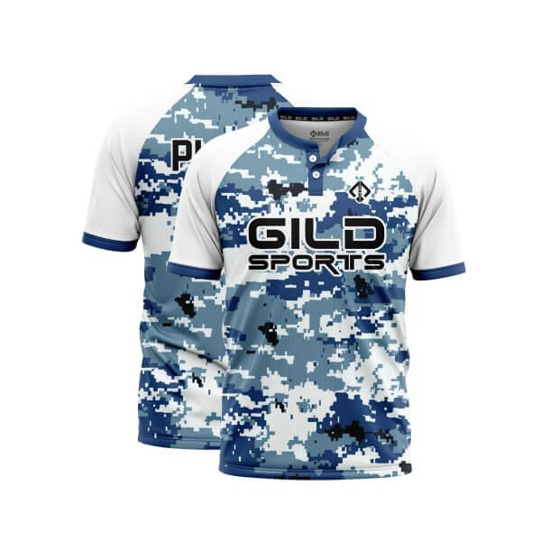 camo color to Make a Baseball Jersey with gild sports