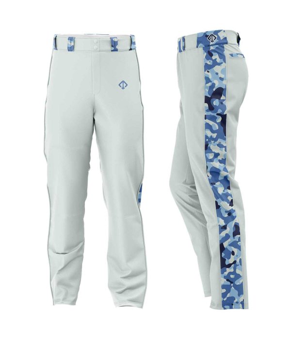 Grey and Camo color Youth Baseball Pants by gild sports