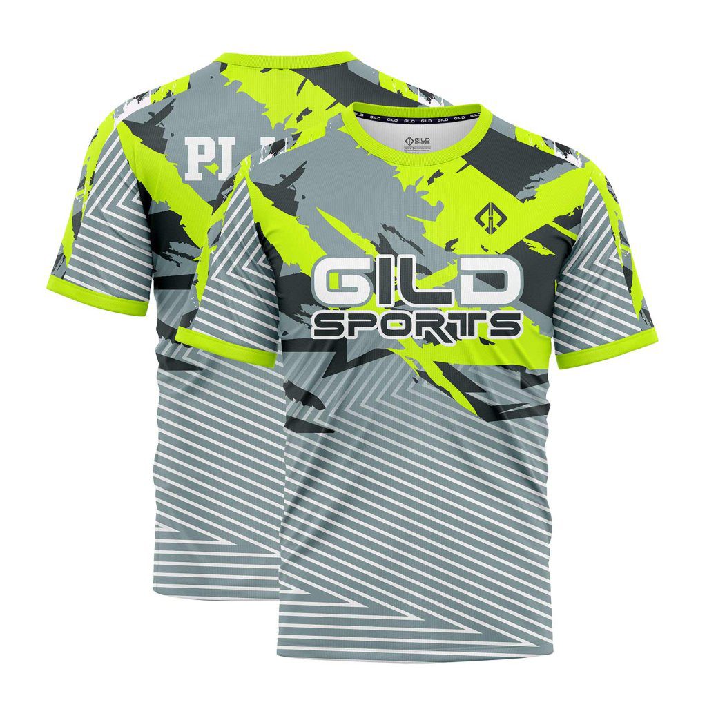 Grey and Green Custom Crewneck Jerseys by Gild sports