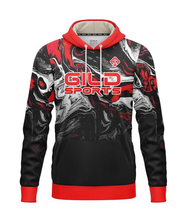 Front view personalized hoodies Canada by Gild Sports