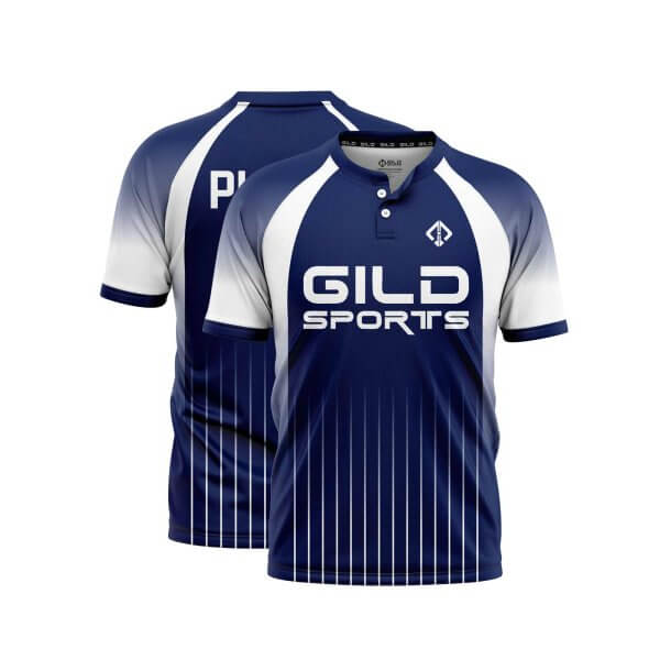 navy color Baseball Jersey Shirt Custom by gild sports