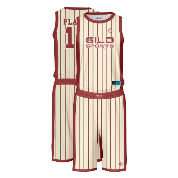 Cream color basketball outfit by Gild Sports