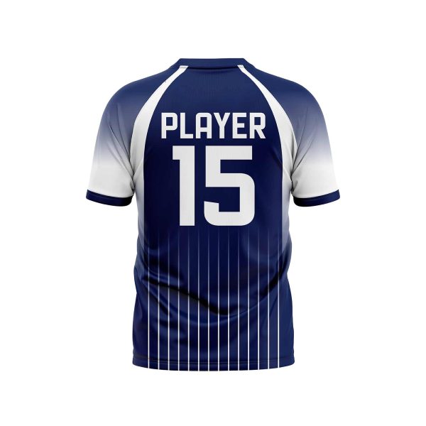 Back view navy color Baseball Jersey Shirt Custom by gild sports