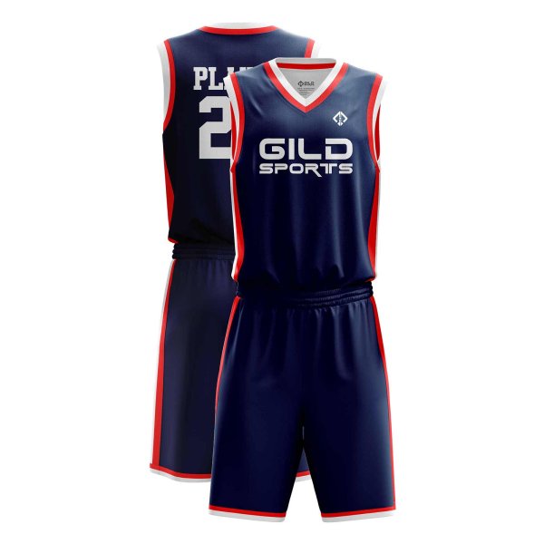 Black and red white basketball sports gear by Gild Sports