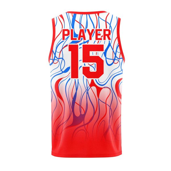 Back View of Custom Basketball Jerseys by Gild Sports