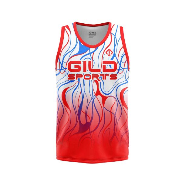 Front View of Custom Basketball Jerseys by Gild Sports