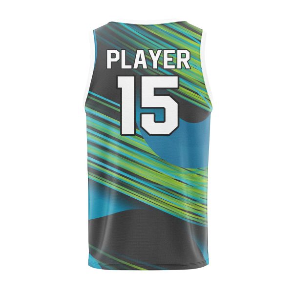 Back View of Custom Design Basketball Jerseys by Gild Sports