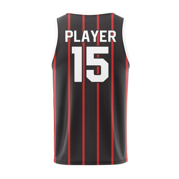 Back View of Custom Made Basketball Jerseys by Gild Sports