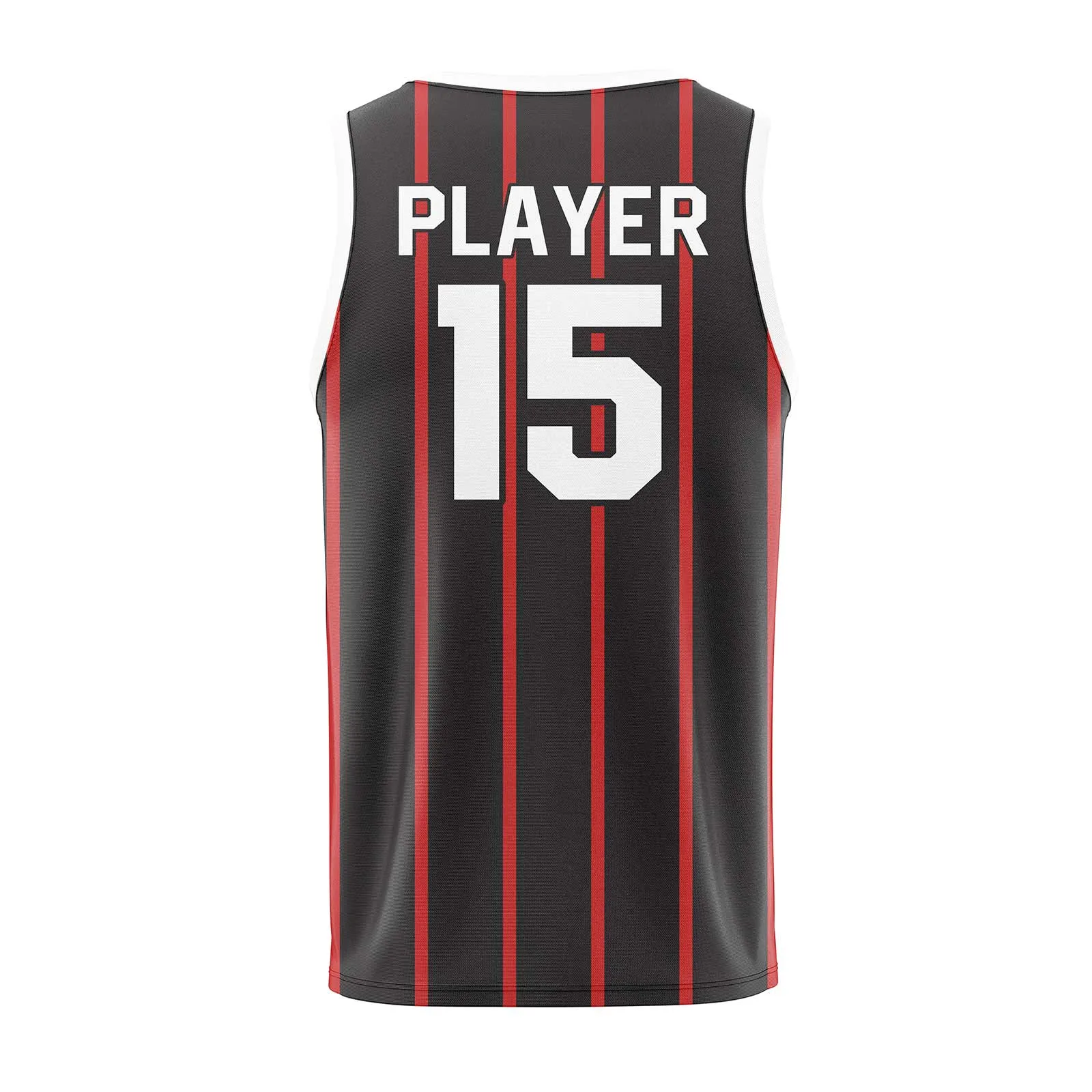 Back View of Custom Made Basketball Jerseys by Gild Sports