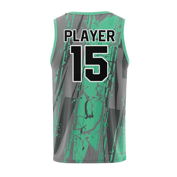 Back View of Customize Jersey Basketball by Gild Sports
