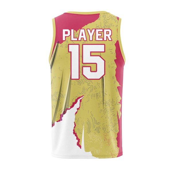 Back View of Customized Basketball Jerseys by Gild Sports