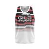 Front View Youth Basketball Jerseys Custom by Gild Sports