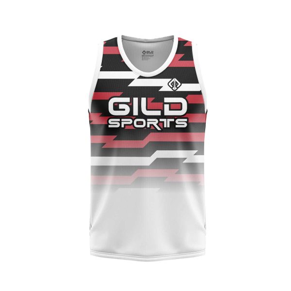 Front View Youth Basketball Jerseys Custom by Gild Sports