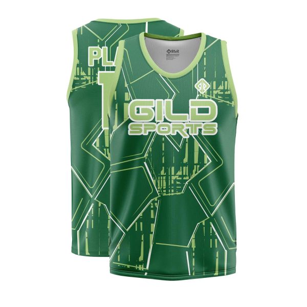 Front and Back View Cheap Custom Basketball Jerseys by Gild Sports