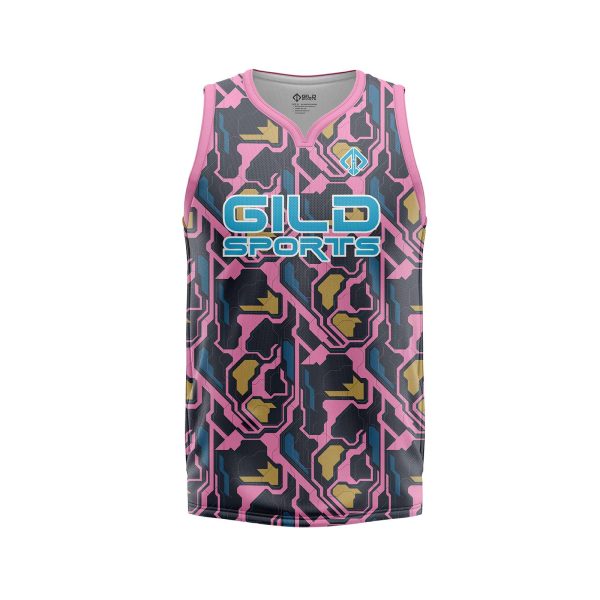 Front View Basketball Custom Jersey by Gild Sports