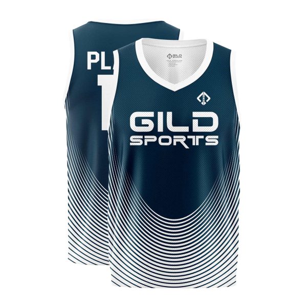 Front and Back view Custom Youth Basketball Jerseys by Gild Sports