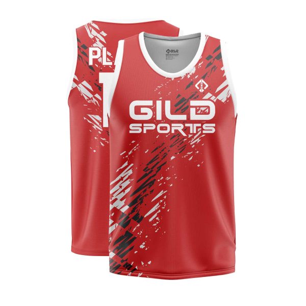 Front and back Customize Basketball Jersey by Gild Sports