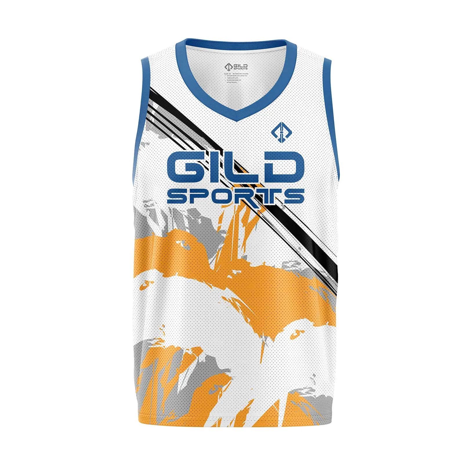 Front View Basketball Jersey Canada by Gild Sports