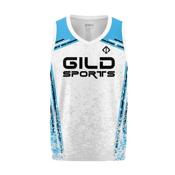 Front view Children's Basketball Jersey by Gild Sports